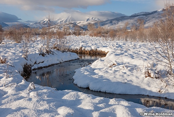 S curve Stream Winter North Fields 012212 2