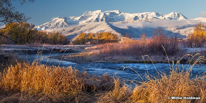 Timpanogos Snow Dusting Provo River 110823 5916 48x96