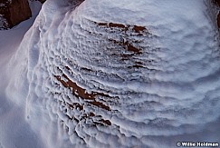 Snow Texture Red Rock 033023 0973